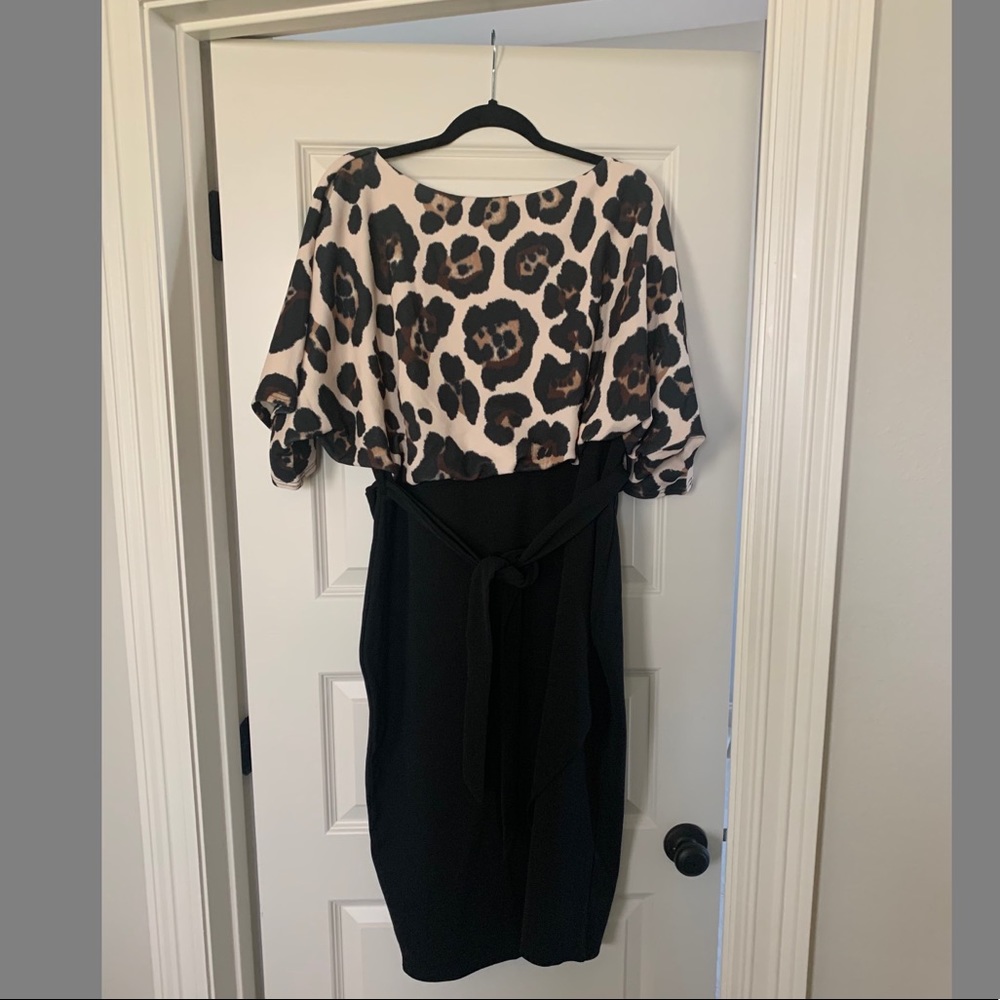 Sexy Leopard Midi Dress